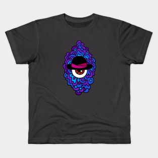 Bowler Eye Guy (for lighter shirts) Kids T-Shirt